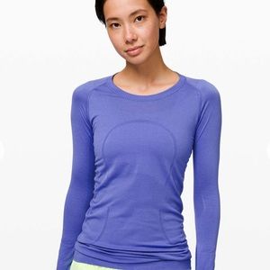 Lululemon viola violet long sleeve swiftly